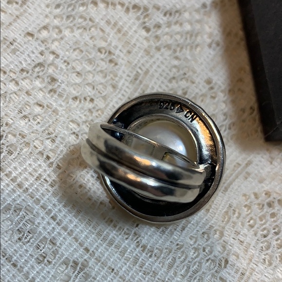 Silpada ring pearl 925 silver 6 wedding formals - Picture 6 of 10